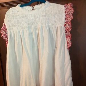 Crown and Ivy 100% cotton lined gauze shirt Lg